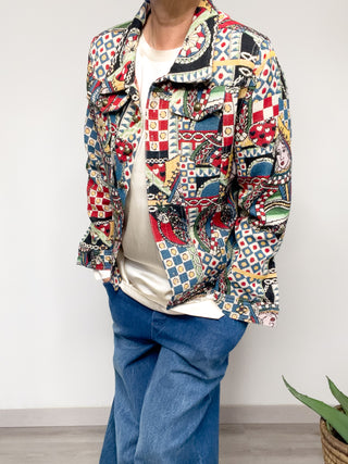 Giubbotto stampato tapestry