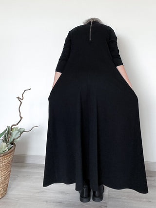 Maxi dress con zip
