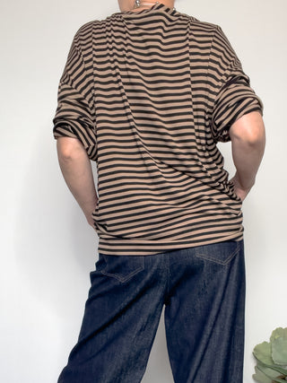 T-shirt manica lunga a righe