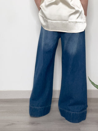 Jeans flare stone washed