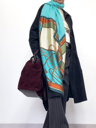 Sciarpa con doppio foulard