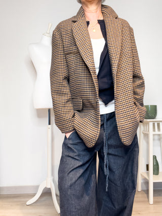 Blazer over pied de poule