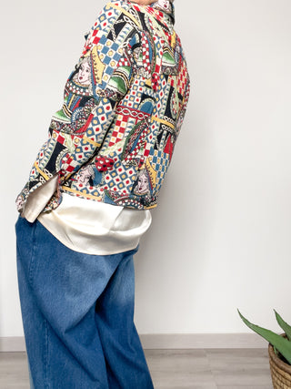 Giubbotto stampato tapestry