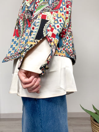 Giubbotto stampato tapestry