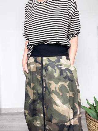 T-shirt manica lunga a righe