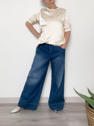 Jeans flare stone washed