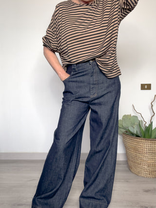 T-shirt manica lunga a righe