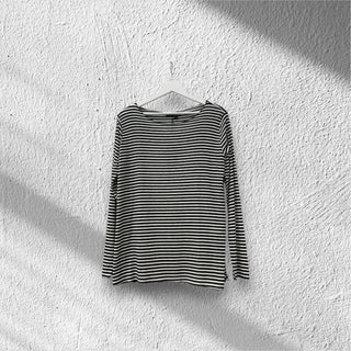 Maglia leggera a righe in misto cachemire - La scarpolina scalza