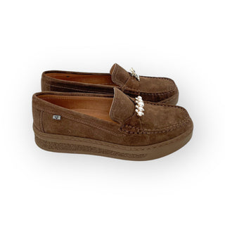 Mocassino suede con applicazioni - La scarpolina scalza