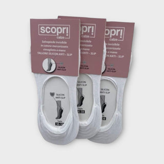 Salvapiede invisibile con tallone silicone - La scarpolina scalza