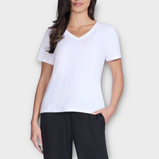Skechers Pima Vneck tee - La scarpolina scalza