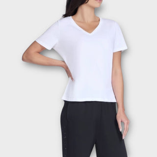 Skechers Pima Vneck tee - La scarpolina scalza