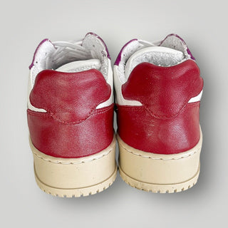 Sneaker nappa DUBAI viola - rosso - La scarpolina scalza