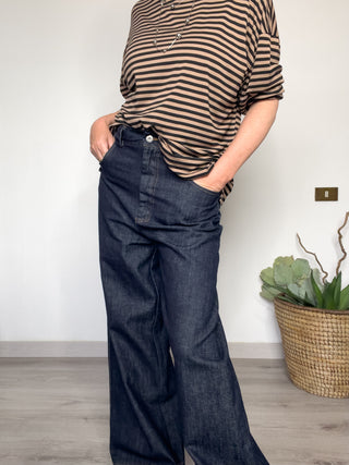 Pantalone palazzo in denim