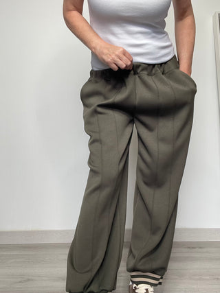 Pantalone con polsino