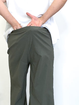 Pantalone wide leg in bengalina