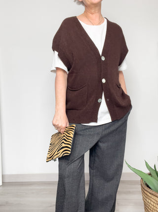 Gilet con bottoni