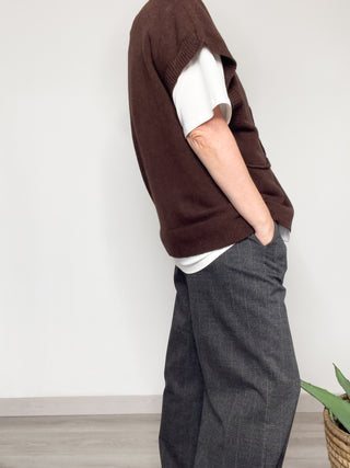 Gilet con bottoni