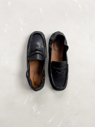 Mocassino morbido in nappa con tallone elasticizzato