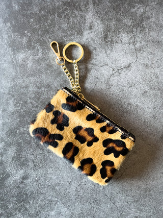 Portachiavi cavallino con stampa animalier