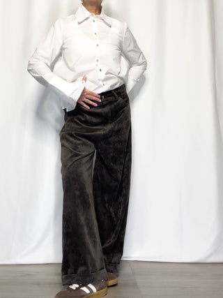 Pantalone in velluto a coste sottili