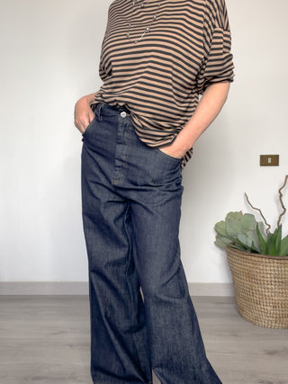 T-shirt manica lunga a righe