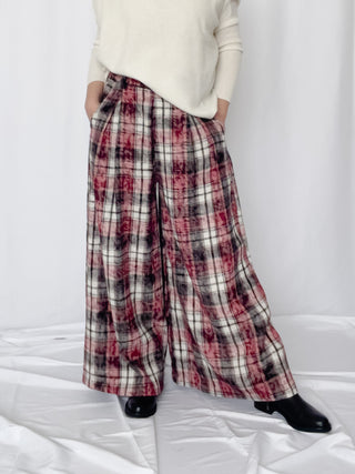 Pantalone scozzese morbido in fustagno