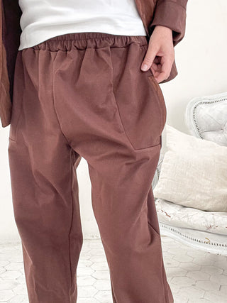 Pantalone in felpa leggera con tasche