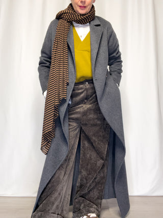 Cappotto lungo taglio vestaglia