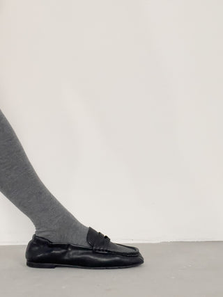 Mocassino morbido in nappa con tallone elasticizzato