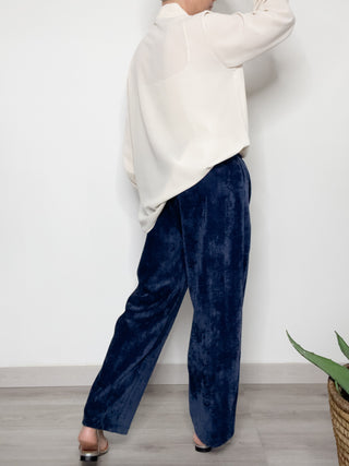 Jeans flare con lavaggio stone
