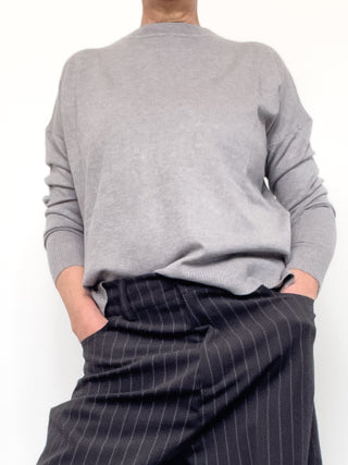 Maglia girocollo in viscosa