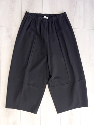 Pantalone balloon in tessuto stretch caldo
