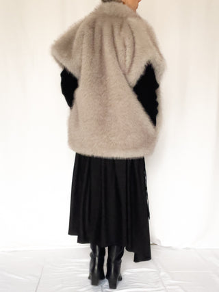 Gilet over in ecopelliccia