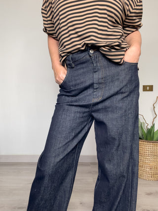 Pantalone palazzo in denim