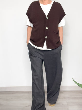 Gilet con bottoni
