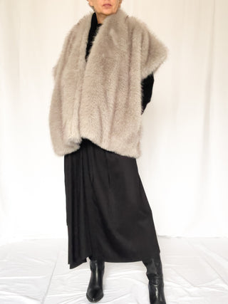 Gilet over in ecopelliccia