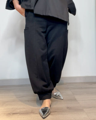 Pantalone in felpa modello cargo