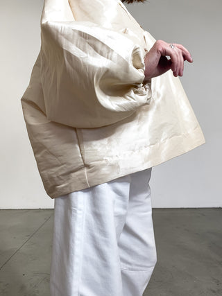 Blusa mano taffetà maniche lunghe