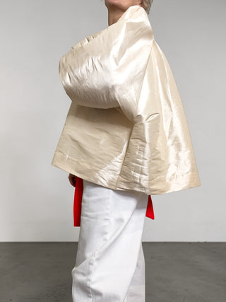 Blusa mano taffetà maniche lunghe