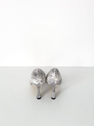Décolleté con tacco a rocchetto 7cm