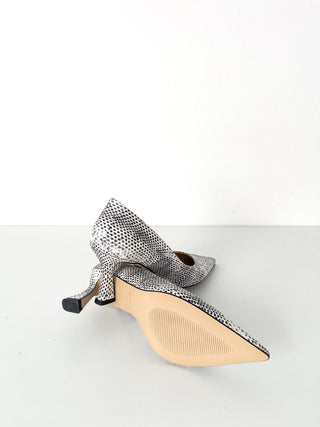 Décolleté con tacco a rocchetto 7cm