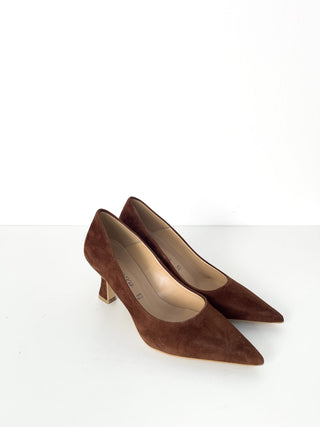 Décolleté con tacco a rocchetto 7cm