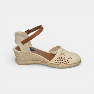Espadrillas crochet con zeppa MALENA