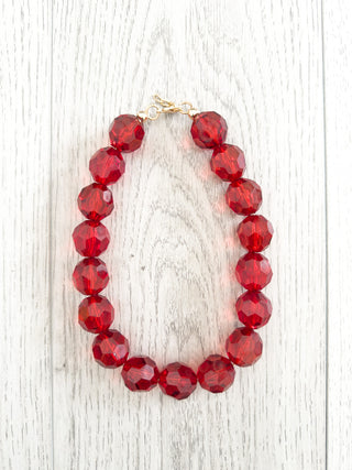 Collana in resina effetto cristallo