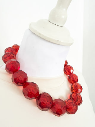Collana in resina effetto cristallo