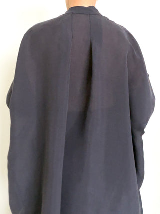 Camicia a maniche kimono in tessuto fluido