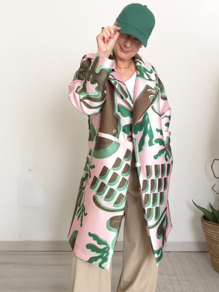 Cappottino in mikado stampato