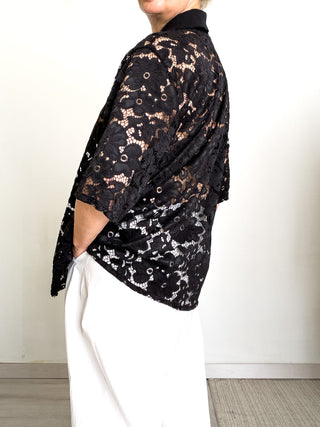 Polo in pizzo macramè