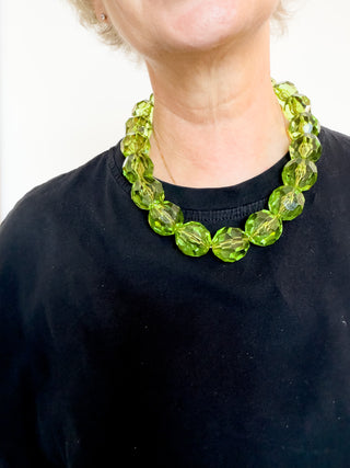 Collana in resina effetto cristallo